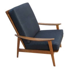 Tall Back Single Danish Style Lounge Chair