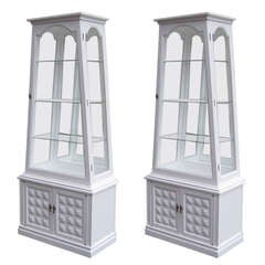 Pair of Obelisk Inspired Vitrines 8