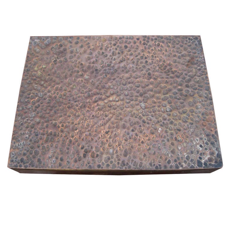 Hammered Keepsake Jewelry Box For Sale at 1stdibs