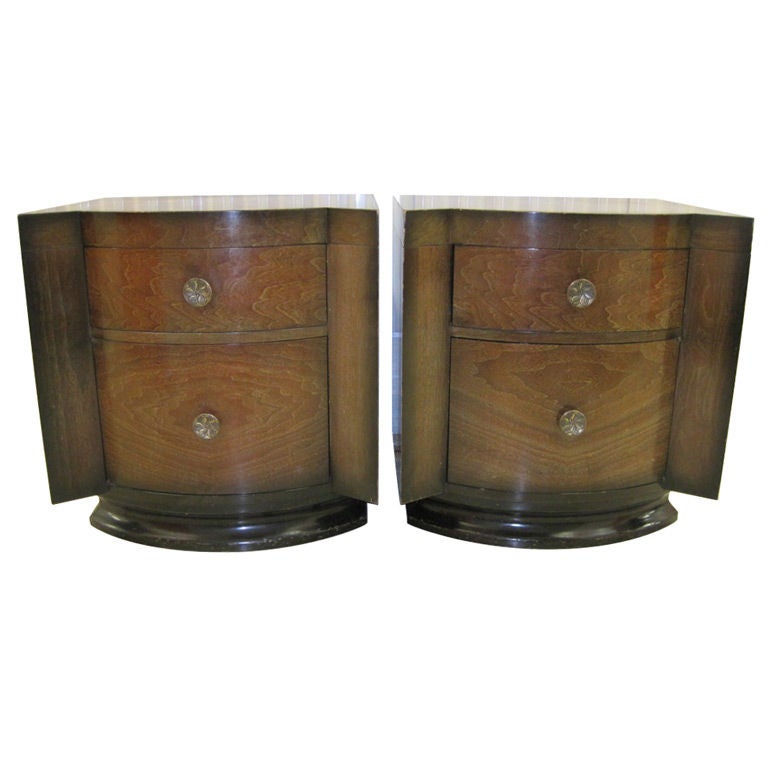 High Style Art Deco Bedside End Tables