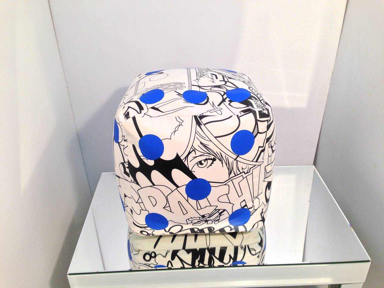 Signed John Matos Pouf by an outstanding graffiti artist Crash.