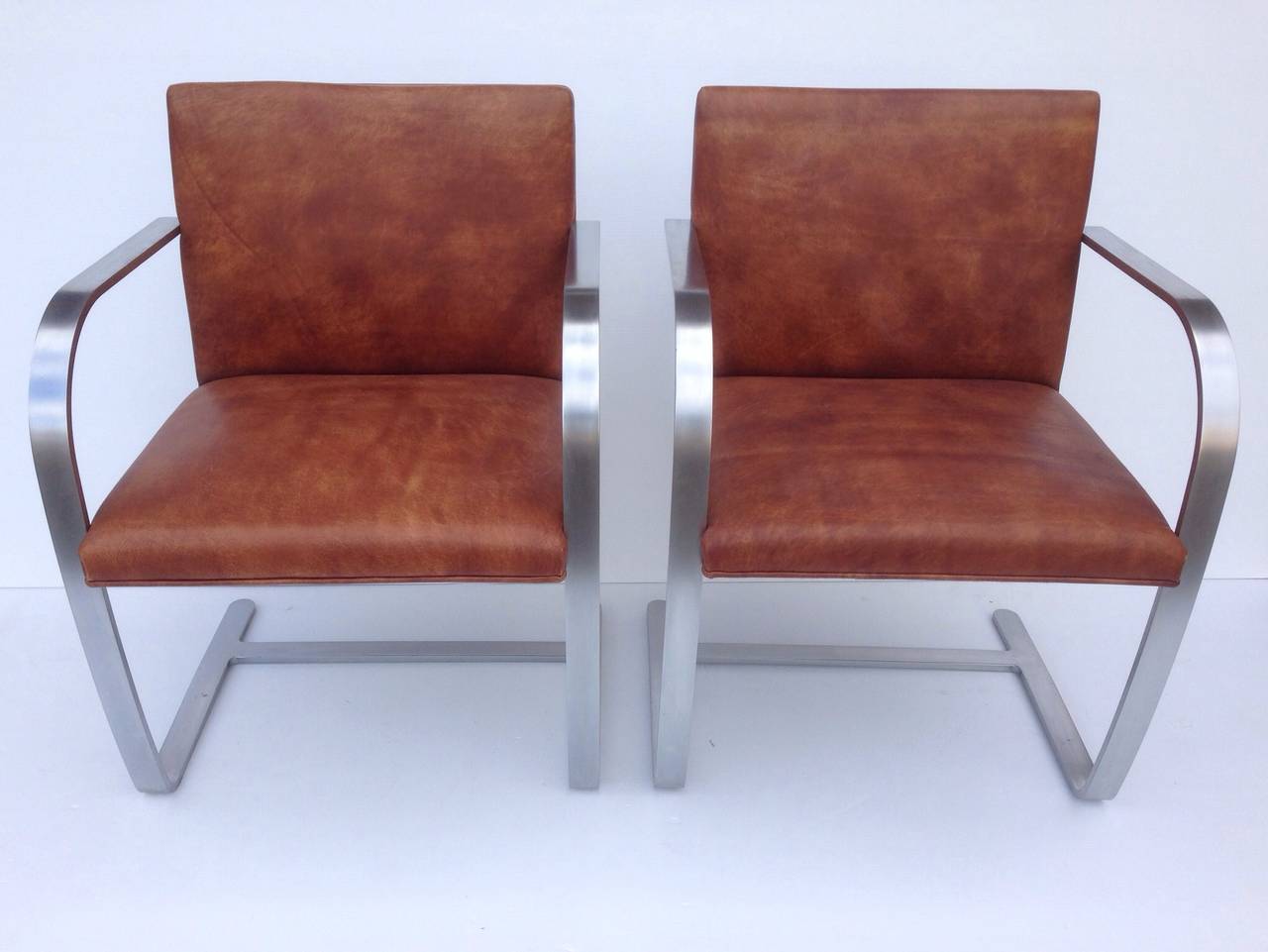 American One Two or Three Brno Mid-Century Mies van der Rohe Arm Chairs For Sale