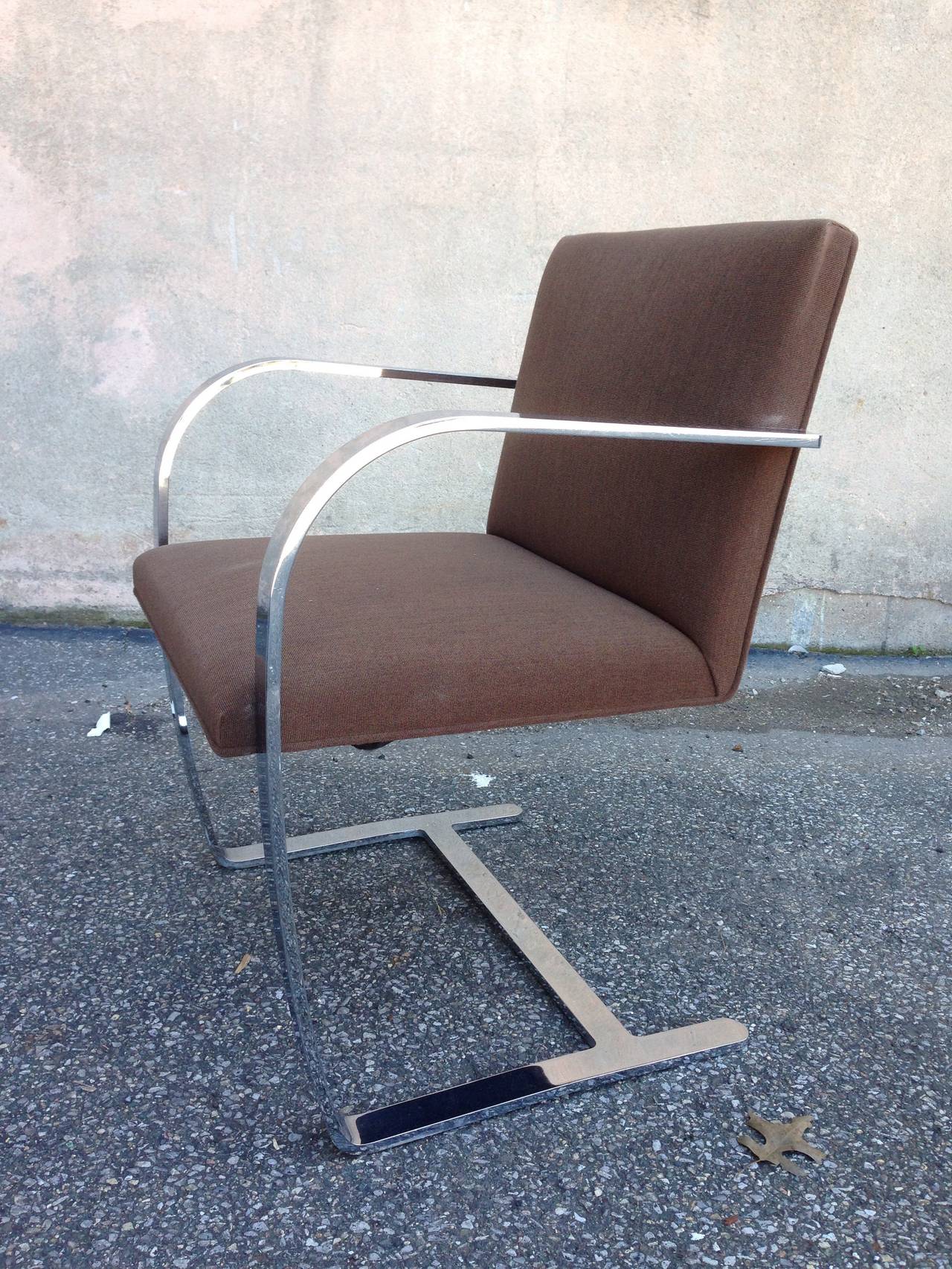 Art Deco One Two or Three Brno Mid-Century Mies van der Rohe Arm Chairs For Sale