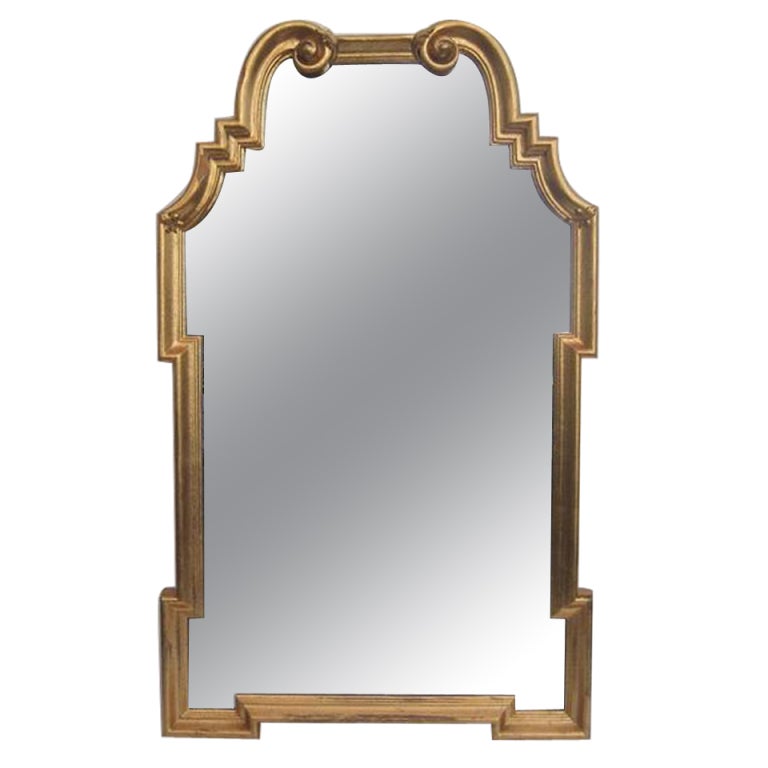 Gold Gilt Italian Mirror Attributed to La Barge For Sale