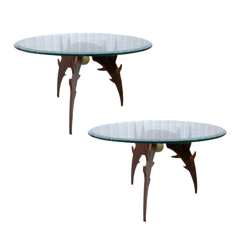 Pair of Eli Sotelo End Tables For Sale