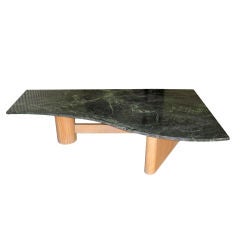 large biomorphic glass and marble free-form coffee table for sale large biomorphic glass and marble free-form coffee table for sale