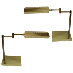 Pair of Swivel Head Swing Arm Desk Lamps 7
