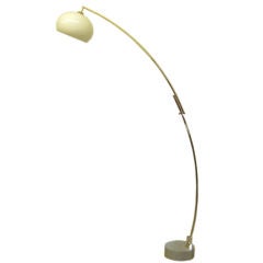 Retractable Arc Floor and Reading Lamp