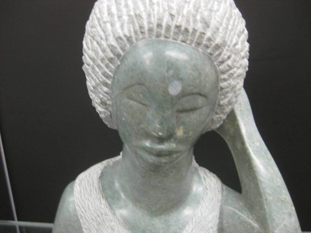 Marble Tendai Mutinhima Signed Sculpture For Sale