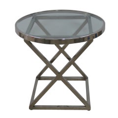 X Gueridon After Milo Baughman