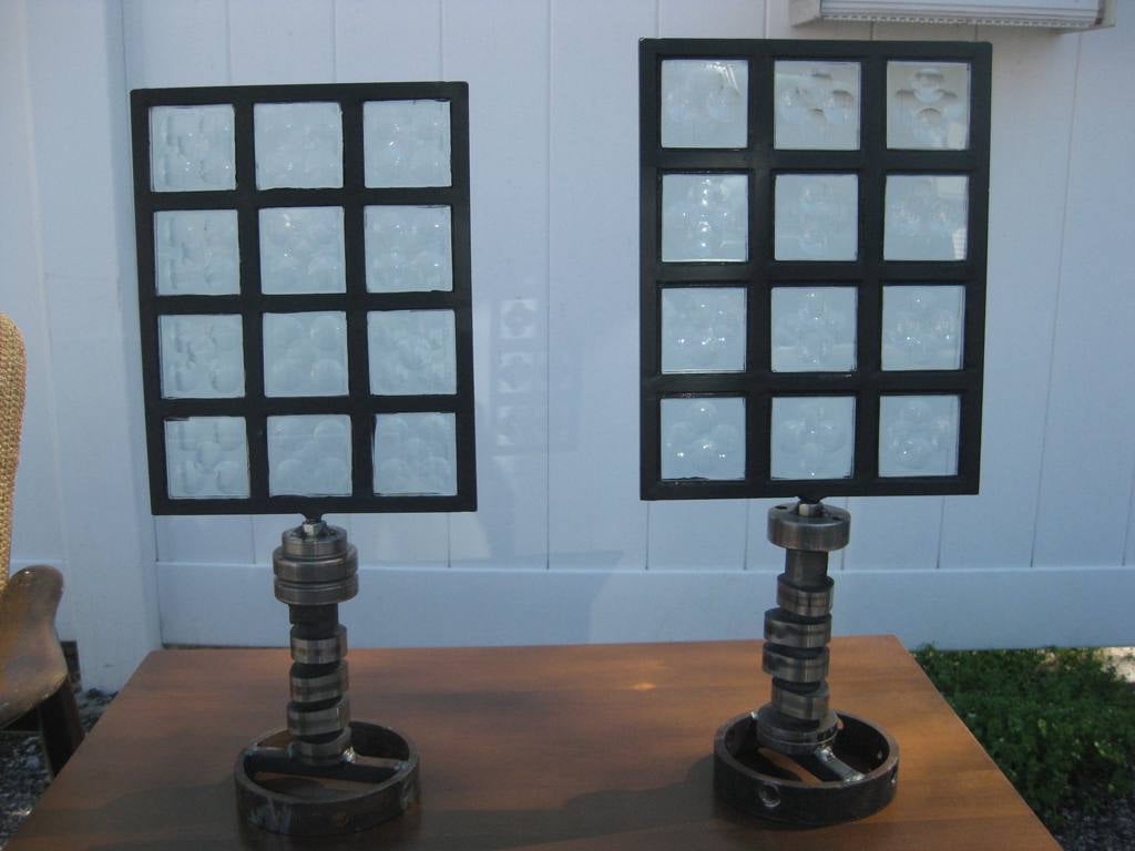 Signed Single Multi panel Magiscopes 12-panel desk top sculpture by Feliciano Bejar, each Magiscopio.