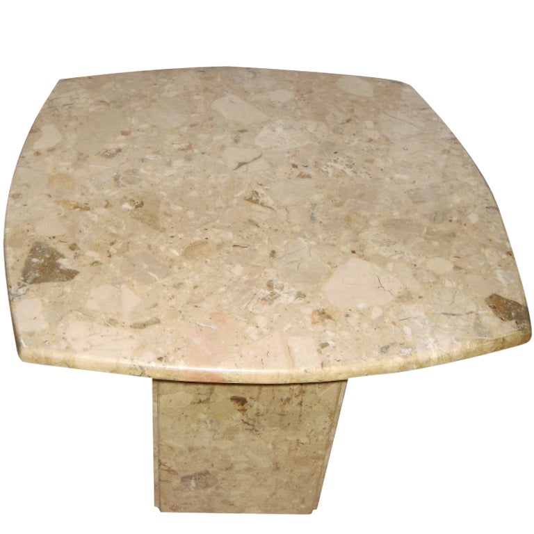 Single Marble Side End Table For Sale