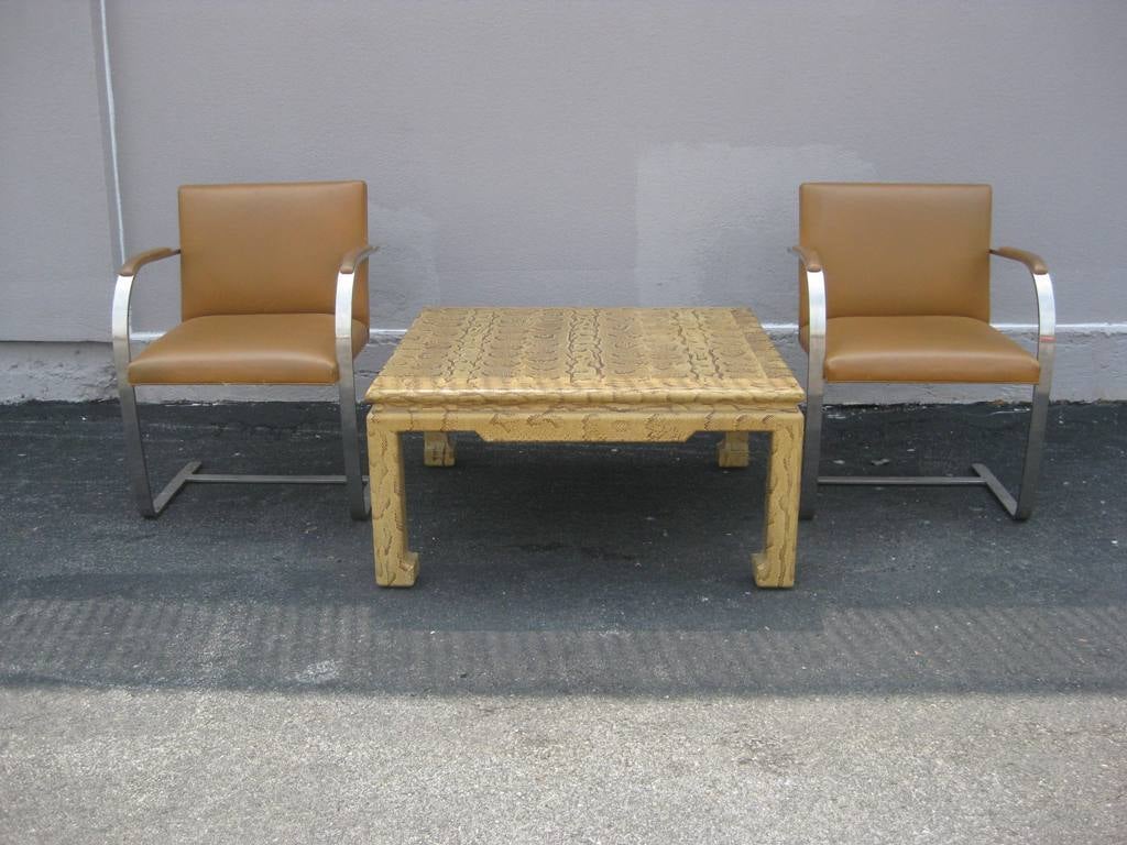 Pair of Ludwig Mies van der Rohe Bruno Chairs for Knoll In Good Condition In Bronx, NY