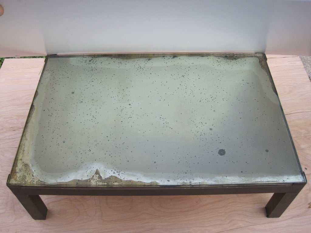 Mid-Century Modern Low Copper Cocktail Table in the Manner of Arturo Pani For Sale