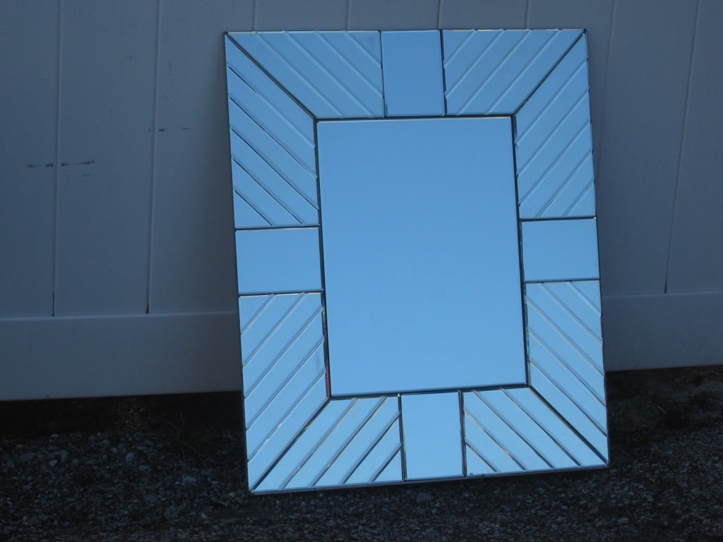 MidCentury Modern Medium Size Mirror at 1stdibs