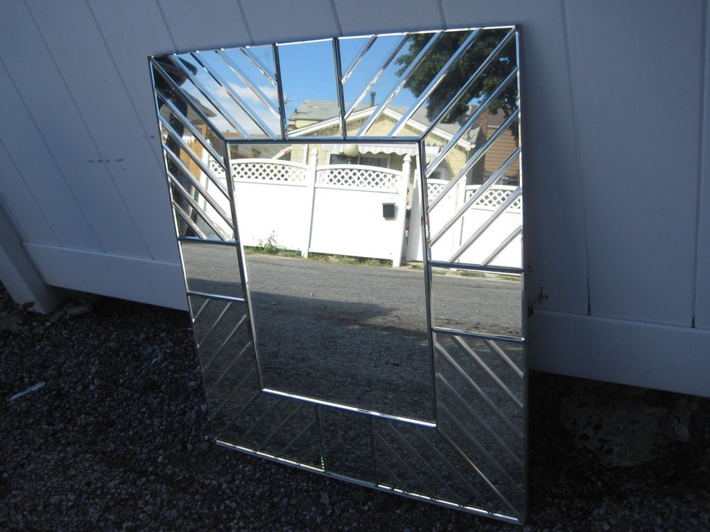 MidCentury Modern Medium Size Mirror at 1stdibs