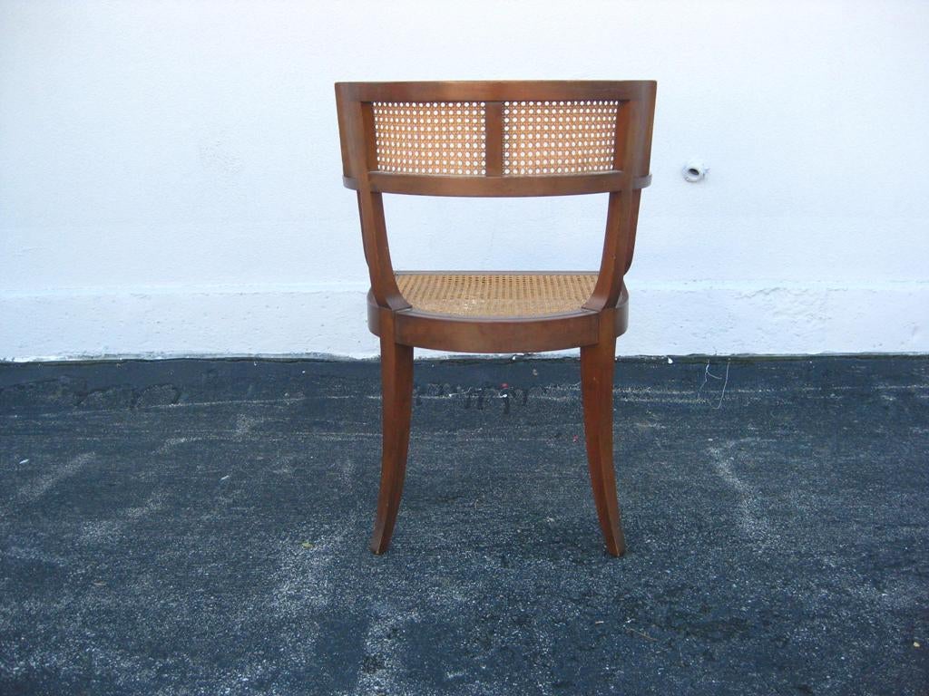 Mid-Century Modern Pair of Klismos Armchairs