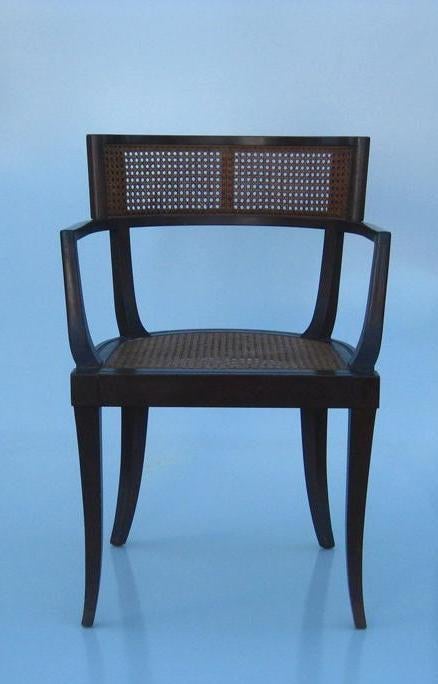 American Pair of Klismos Armchairs