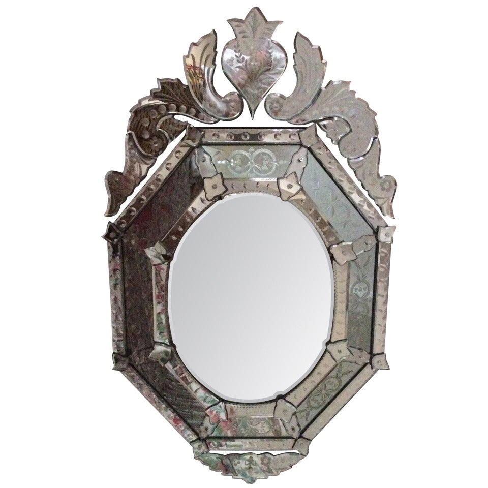Vintage French Mirror For Sale at 1stDibs