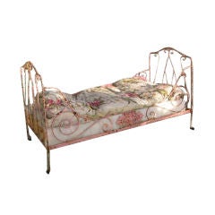 French Iron Day Bed Garden Or Inside Decor