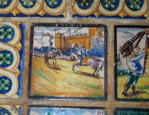 1920's Spanish Mission Tile Table Pictorial Hp Tiles For Sale 2