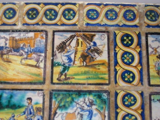 1920's Spanish Mission Tile Table Pictorial Hp Tiles For Sale 3