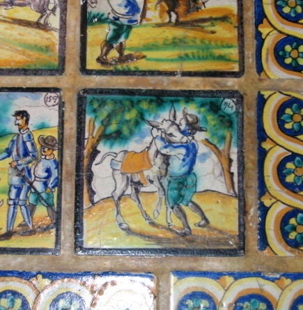 1920's Spanish Mission Tile Table Pictorial Hp Tiles For Sale 4