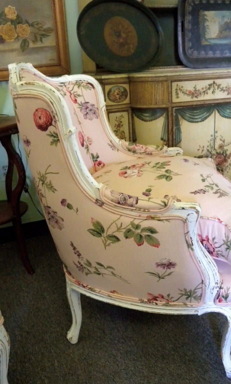 Charming French Country Paris Salon Chairs PAIR (2) For Sale 3