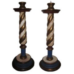Pair French Vintage Candle Sticks