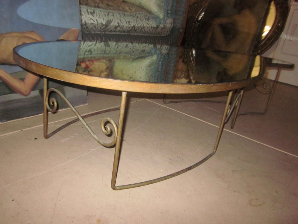 Vintage Mid Century Iron Coffee table 1