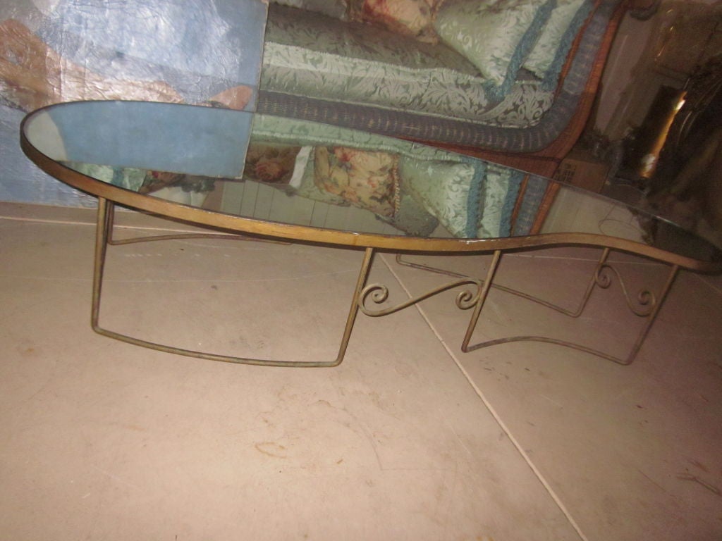 Vintage Mid Century Iron Coffee table 5