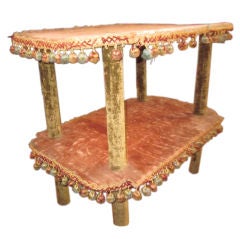 Vintage French Velvet Table
