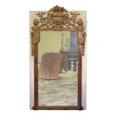 18c French Trumeau  Mirror
