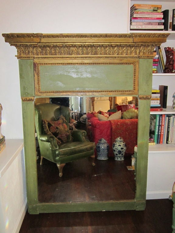 19c Gilded Mirror
