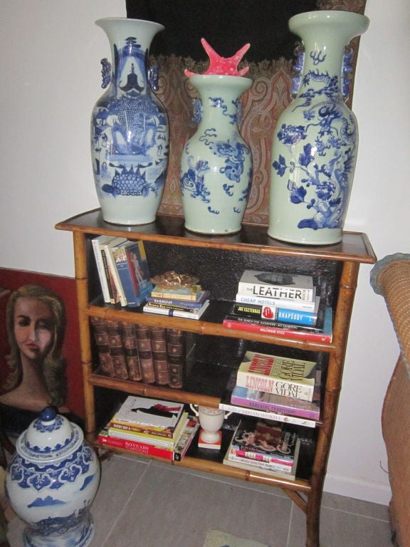 19c Chinois Bamboo Bookcase 4
