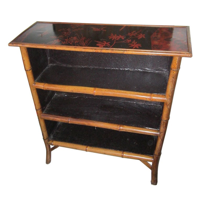 19c Chinois Bamboo Bookcase