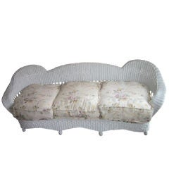 Vintage Whicker Settee