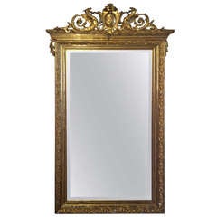 19th Century French Ornate Gold Gilded Mirror