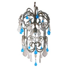 Antique Murano Blue Chandelier