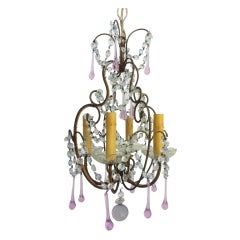 Vintage Pink Chandelier