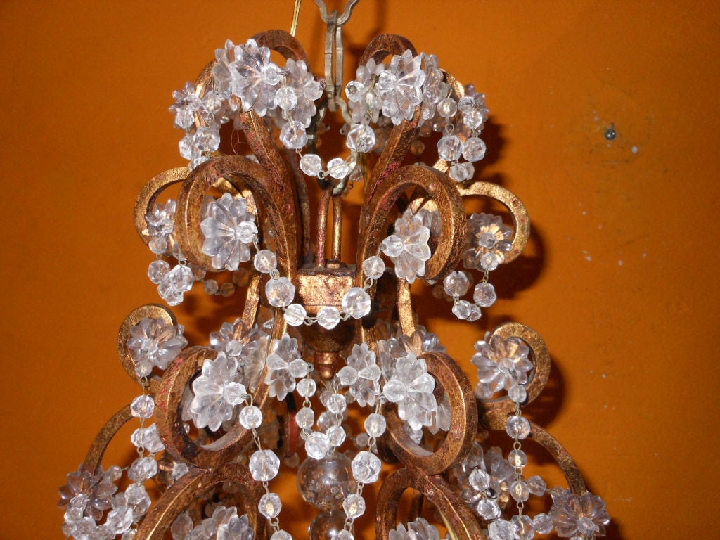 19c French Chandelier In Excellent Condition For Sale In Palm Springs, CA