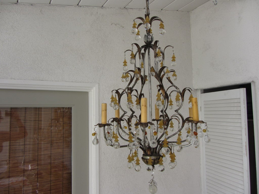 Vintage Lilly Bell Chandelier