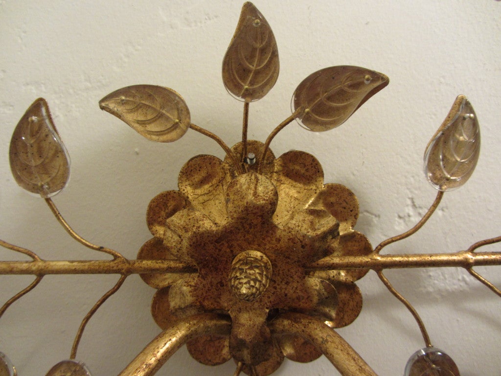 Vintage Sheryl Wagner Double Tulip Sconce