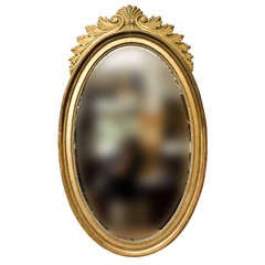 Swedish neoclassical goldgilt mirror