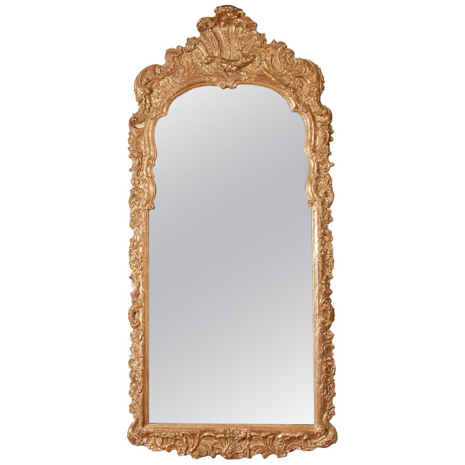 18th Century Gilt Mirror For Sale