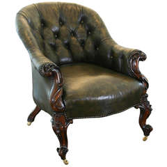 Victorian Leather Tub Chair