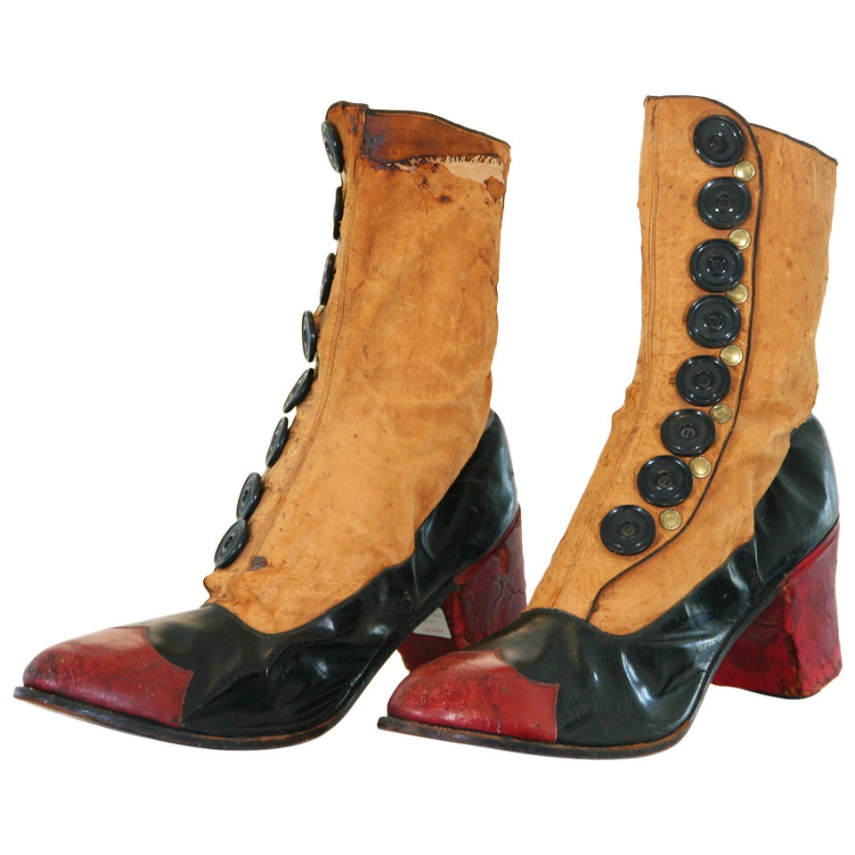 Pair of Victorian Shoe Shop Window Prop Shoes