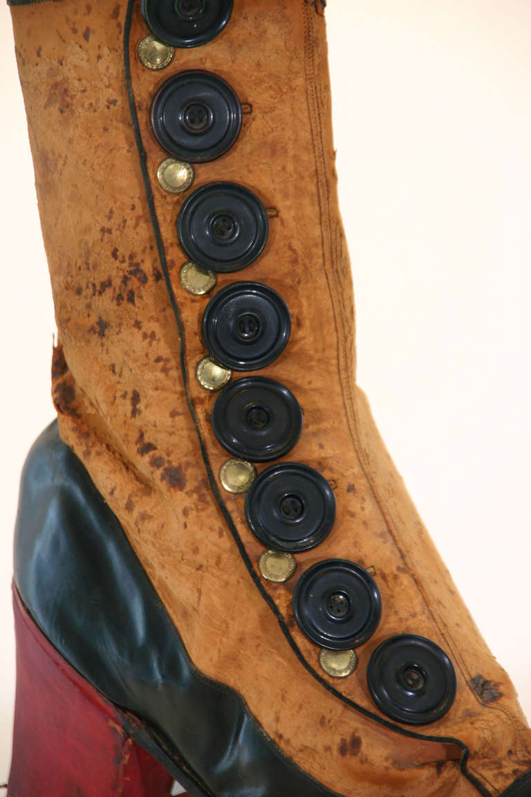 19th Century Pair of Victorian Shoe Shop Window Prop Shoes