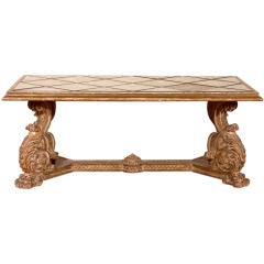 Italian Gilt and Mirrored Coffee Table