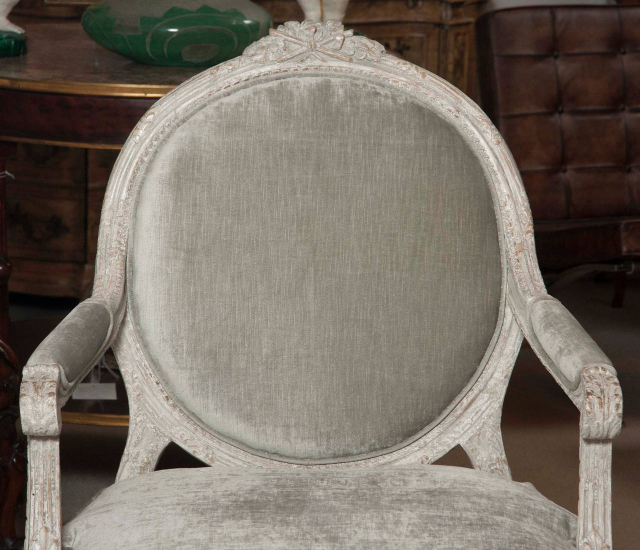 Pair of Italian, Late 18th Century Armchairs For Sale 1